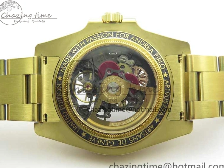 Good Copy Rolex Watches Skeleton Submariner on SA YG Edition Pirlo Project Bracelet Best 2981 YG Andrea VRF Popular 0108